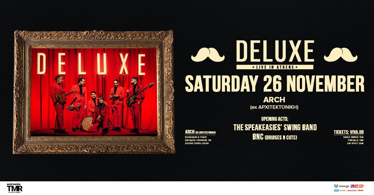 TMR Entertainment Presents:  Deluxe  (FR/Chinese Man Records)  The Speakeasies’ Swing Band  BNC (Bruises N Cuts)